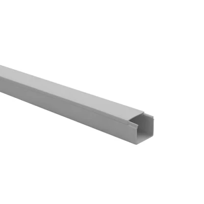 Abbildung von 10m KOMIB Kabelkanal/Kabelkanäle/Kabelführung Verschiedene Größen und Farben Schraubbar 5 x 2m Stangen (Grau Steingrau, 20 mm)