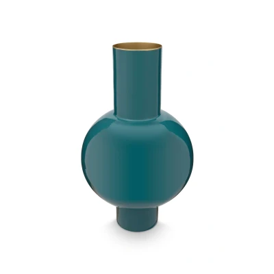 Abbildung von PIP STUDIO Vase Metal medium dunkelgrün 24 x 40 cm
