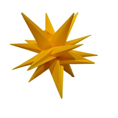 Abbildung von Star Max LED Stern Kunststoffstern gelb 35 cm
