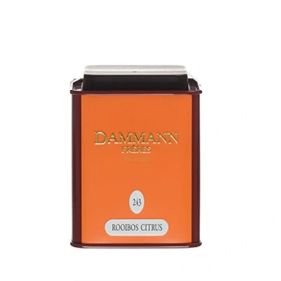 Abbildung von Té DAMMANN FRÈRES Infusión ROOIBOS CITRUS Dose mit 100 Gramm (Blatt).