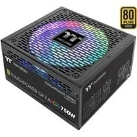 Abbildung von Thermaltake Toughpower GF1 750W ARGB PC ATX Netzteil 80 Plus Gold voll modular leiser 140 Lüfter EU Zertifiziert schwarz