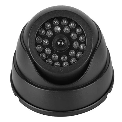Abbildung von ASHATA Dummy Kamera,Dummy Dome Kamera Attrappe CCTV Überwachungskamera mit 30 IR LEDs,Innen Außen Fake Überwachung LED Blinkend für Haus Sicherheit