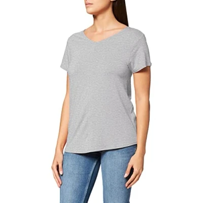 Abbildung von Skiny Damen Night in Mix &amp; Match Schlafanzugoberteil, Stone Grey Melange, 42 EU