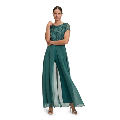 Abbildung von Vera Mont Kurzarm Jumpsuit, Damen, Größe: 36, Dark emerald