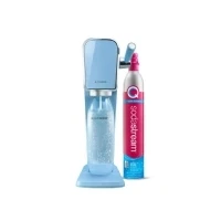 Abbildung von SodaStream Saturator Art Blue + Zylinder und Flasche