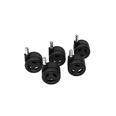 Abbildung von Topstar Bürostuhlrollen Hartbodenrollen Set 5 Stk. für Sitness RS Stiftdurchmesser 11mm / Rollendurchmesser 65mm schwarz
