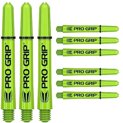 Abbildung von Target Darts 3 x Sätze of Grün Pro Grip Dartschäfte Zwischenzeitlich 9 Insgesamt