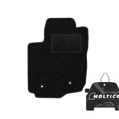Abbildung von moto MOLTICO Fahrer Fußmatte Auto Velours Fahrerseite Autoteppiche Schwarz Fahrermatte 1 teilig passend für Toyota Rav 4 III ab 2006 2012