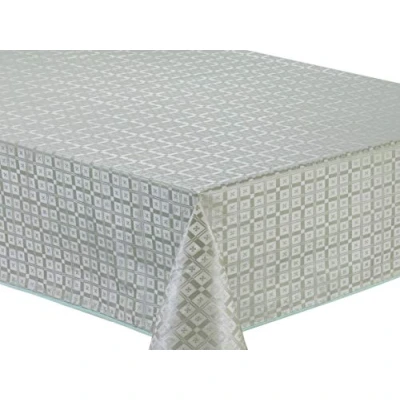 Abbildung von Home Direct Wachstuch Tischdecke Abwaschbar Eckig geprägt 140 x 180 cm Salbeigrün