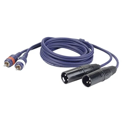 Abbildung von DAP Audio Adapter Kabel 2X XLR Male auf Cinch (RCA)
