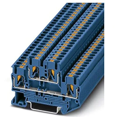 Abbildung von PHOENIX CONTACT PTTB 2,5 BU Doppelstockklemme, Blau, 0.14 mm² 4 Querschnitt, 5.2 mm Breite, 1 Stück