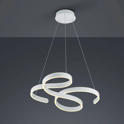 Abbildung von Trio Leuchten LED Pendelleuchte Francis 371310131, Metall Weiß matt, inkl. 52 Watt LED, Switch Dimmer