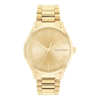 Abbildung von Calvin Klein Montre Analogique à Quartz pour Homme et Femme Collection Iconic avec Bracelet en Acier Inoxydable