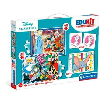 Abbildung von Clementoni® Puzzle Edukit, 4n1, Disney Classics, 78 Puzzleteile, Made in Europe, FSC® schützt Wald weltweit