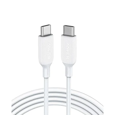 Abbildung von Anker PowerLine III USB C auf Kabel, 100W Typ Kabel 2.0, blitzschnelles 180cm, für iPhone 16/15 Serie, MacBook Pro/Air, iPad Galaxy S24, Pixel, Switch, LG und mehr (Weiß)