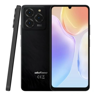 Abbildung von Ulefone Android 14 Handy ohne Vertrag Note 20 PRO, 6,75&#039;&#039; HD+ Großbildschirm, 8GB RAM + 128GB ROM, 50MP+8MP+2MP, DUAL SIM Smartphone, 6000mAh Akku, Fingerabdruck Gesichtserkennung, GPS, Schwarz