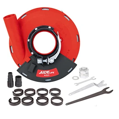 Abbildung von Aidelife Absaughaube mit Bürsten für Winkelschleifer 180mm