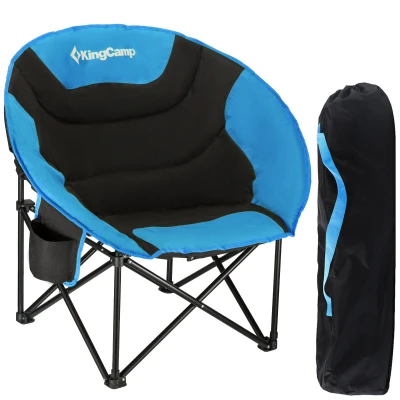 Abbildung von KingCamp Campingstuhl MoonChair L Camping Klapp Stuhl, Falt Sessel Garten Angel Outdoor 120 kg