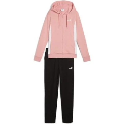 Abbildung von PUMA Damen Metallic Hooded Sweat Suit TR op Gestrickte Anzüge, Pink Fruit,