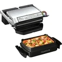 Abbildung von Tefal Kontaktgrill GC714D OptiGrill, 2000 W, + inkl. Snacking &amp; Baking Zubehör