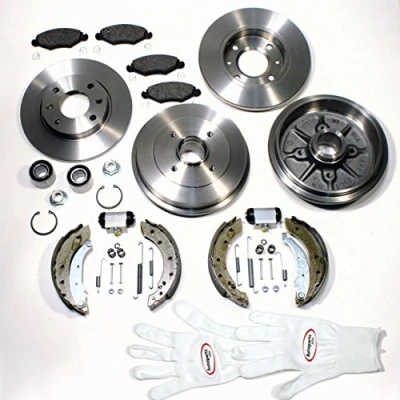 Abbildung von Autoparts Online Set 60003148 Bremsscheiben massiv + Bremsbeläge vorne Bremstrommeln Bremsbacken Radlager Radbremszylinder Zubehör hinten