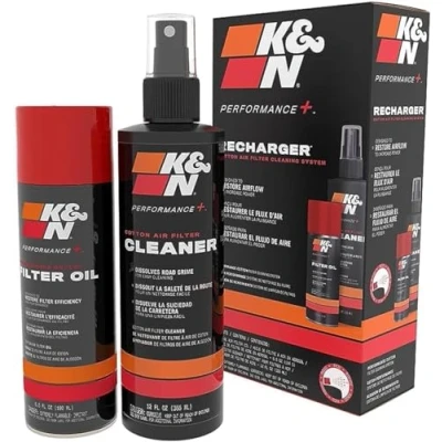 Abbildung von K&amp;N Filter Reinigungskit I Öl &amp; Reiniger Für optimale Reinigung aller Luftfilter, 99 5003 EU, Schwarz