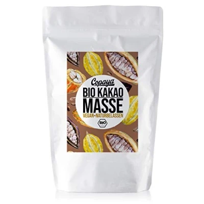 Abbildung von Copaya Bio Kakaomasse in Rohkostqualität, Peruanische Roh Kakao Paste aus Criollo Bohnen (250g)