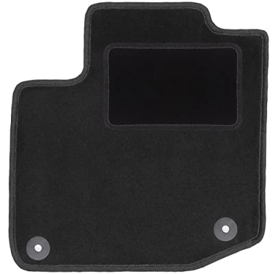 Abbildung von Wielganizator Automatte Passend für Honda Civic IX Schrägheck 2012 Velours Autozubehör Praktische Fußmatte Auto 1 teilig schwarz