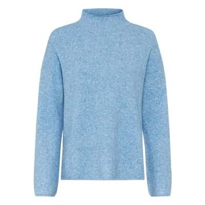 Abbildung von Camel Active Rollkragenpullover AUS Einem Wollmix Strickpullover, Damen, Größe: Medium, Soft blue