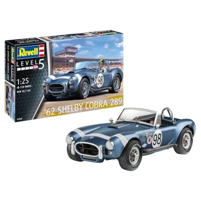 Abbildung von Revell RV07669 7669 07669 62 Shelby Cobra 289 Automodell Bausatz 1:25, Mittel