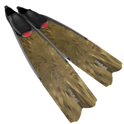 Abbildung von Seac Motus Langen Flossen Fußteil, Ideal für Tauchen und Apnöetauchen, camo braun, 41/42