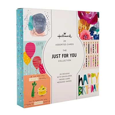 Abbildung von Hallmark Geburtstags und Blanko Karten Multipack von 20 in modernen Designs