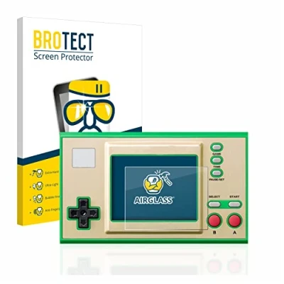 Abbildung von BROTECT Schutzglas für Nintendo Game &amp; Watch Super Mario Bros Schutzfolie Panzer Folie Glas [Extrem Kratzfest 9H, Anti Fingerprint,