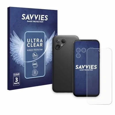 Abbildung von Savvies 6 Stück Schutzfolie für Fairphone 5 (Display+Kamera) Displayschutz Folie Ultra Transparent