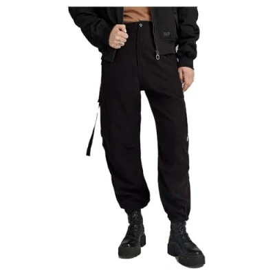 Abbildung von G Star Cropped Drawcord Cargohose, Damen, Größe: 27, Dk black