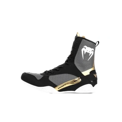 Abbildung von Venum Elite Boxschuhe Schwarz/Weiß Gold
