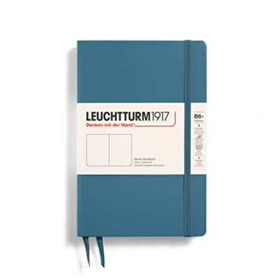 Abbildung von Leuchtturm Notizbuch Paperback B6+ Hardcover Stone blue Blanko