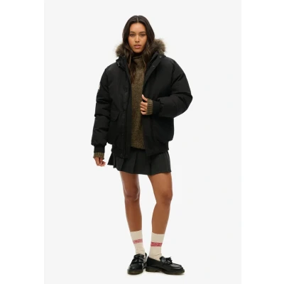 Abbildung von Superdry Everest Winterjacke, Damen, Größe: Large, Jet black