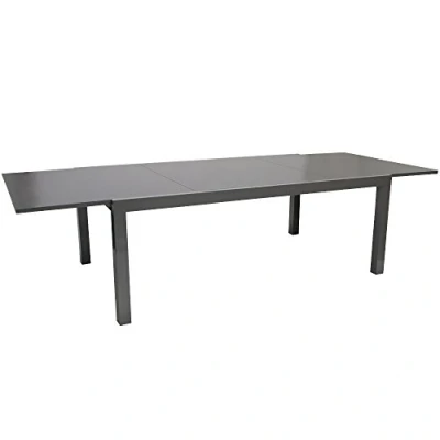 Abbildung von Ausziehtisch Aluminium 200/300x110cm Gartentisch Glasplatte Tisch Gartenmöbel
