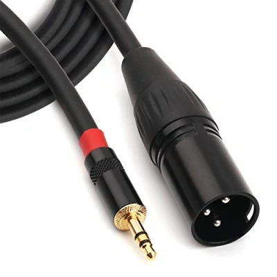 Abbildung von NANYI 3,5 mm (1/8 Zoll) TRS Stereo Stecker auf XLR Interconnect Audio Mikrofon Kabel, Geeignet für iPod, Handy, aktive Lautsprecher, Bühne, DJ, Studio Audiokonsole, 1.5M (5FT)