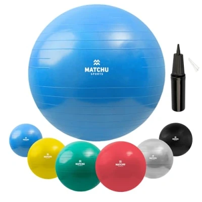 Abbildung von Gymnastikball Fitness Ball Pilatesball Yogaball 75 cm Blau