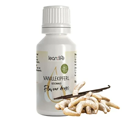 Abbildung von Lean:Life Flavour Drops 30 ml Vanillekipferl Aroma Tropfen für Lebensmittel zuckerfrei und kalorienarm