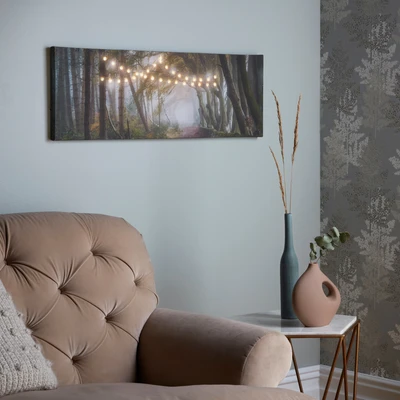 Abbildung von Art for the home LED Bild &quot;Waldspaziergang 30x90cm&quot;, (1 St.)
