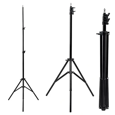 Abbildung von Maclean Brackets MC 163 Stativ für 12&quot; Ringlicht Regulierbare Höhe 62 190 cm Monitor Halterung