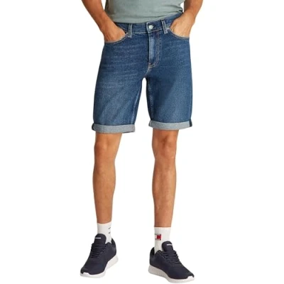 Abbildung von Calvin Klein Jeans SLIM Shorts, Herren, Größe: 33, Denim dark