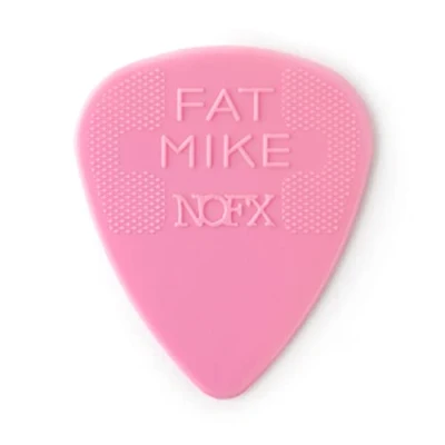 Abbildung von JIM DUNLOP Plektrum Fat Mike Custom Nylon 0,60mm 24 Stück, rosa