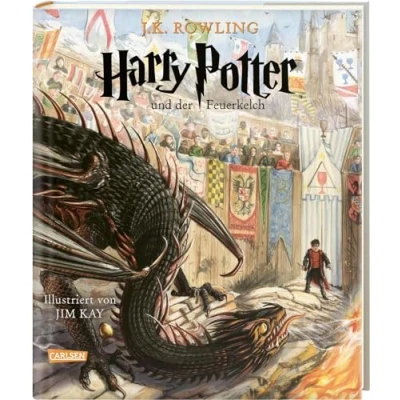 Abbildung von Harry Potter und der Feuerkelch (Harry 4): Vierfarbig illustrierte Ausgabe mit großformatigen Bildern Lesebändchen Kinderbuch Klassiker zum Vorlesen