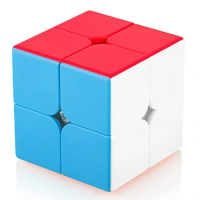 Abbildung von Maomaoyu Zauberwürfel 2x2 2x2x2 Original Speed Stickerless Magic Cube Puzzle Magischer Würfel für Schneller und Präziser mit Lebendigen Farben