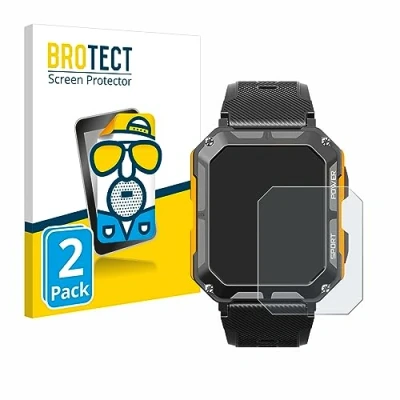Abbildung von BROTECT Entspiegelungs Schutzfolie für Njord Gear The Indestructible Smartwatch (2 Stück) Matte Displayschutz Folie, Anti Reflex, Fingerprint