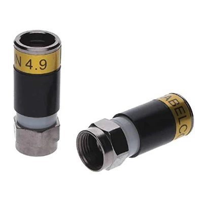 Abbildung von Cabelcon F 56 CX3 4.9/8.4 Stecker RG6 Compression/Kompressionsstecker, gelb (1 STK.)